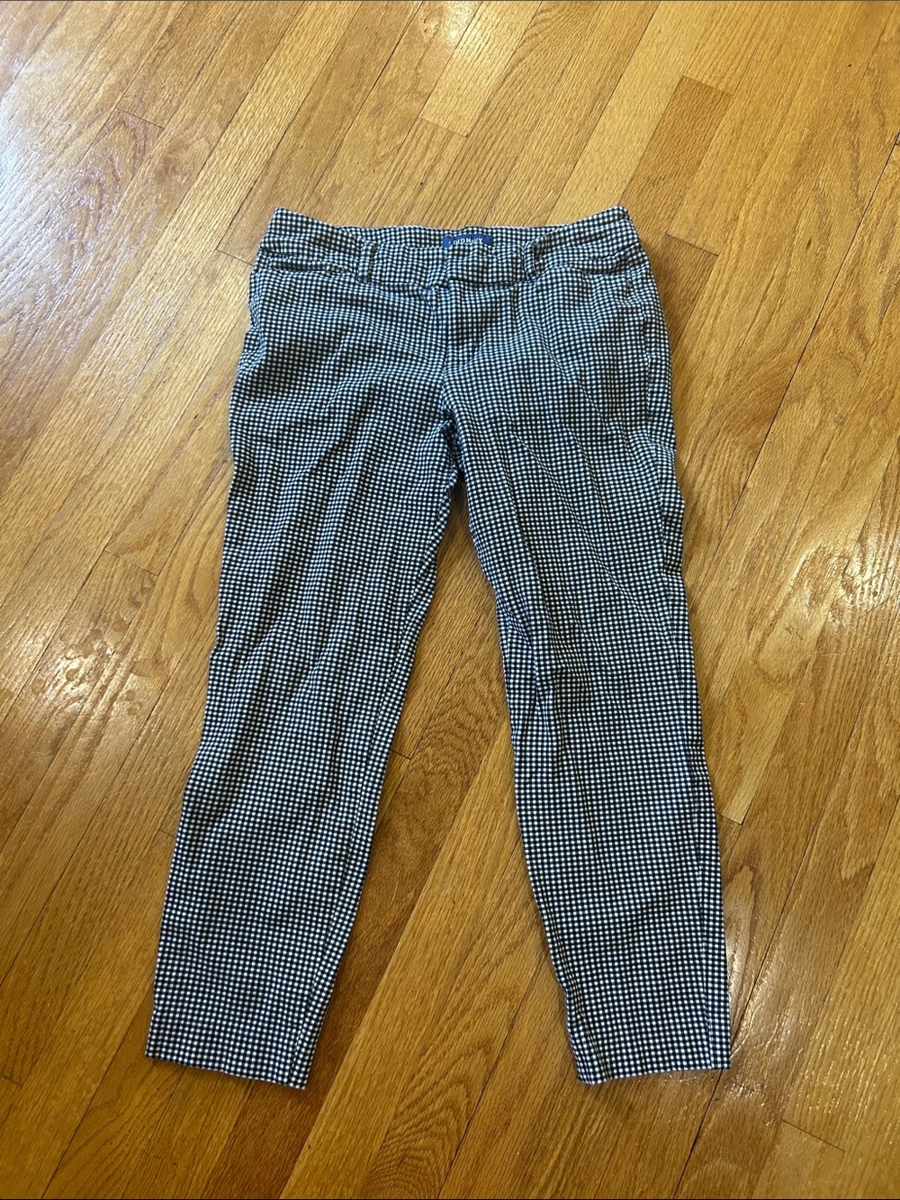 Old Navy Black & White Checked Chinos